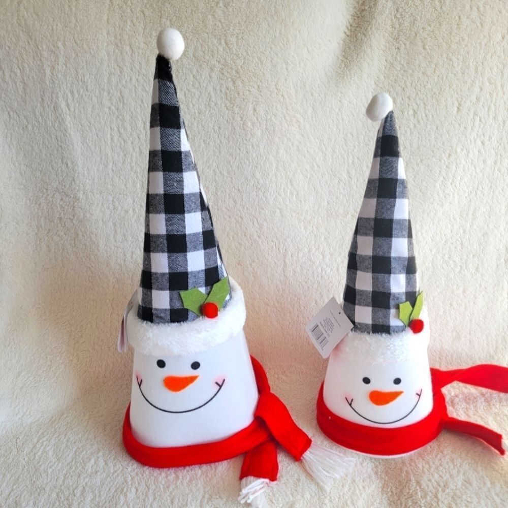 New Christmas gnomes / snowmen decor or a tree topper 19 in long